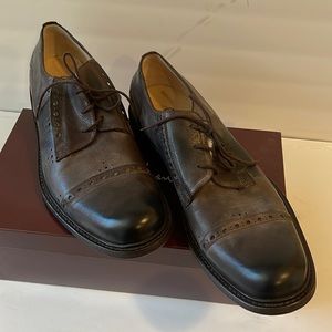 COLE HAAN COLLECTION - Brown Leather Oxfords - New in Box - Made in Italy